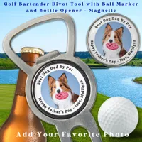 Custom Dog Photo Best Dad By Par Cute Pet Golf Divot Tool