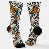 Colorful Modern Leopard Pattern Socks