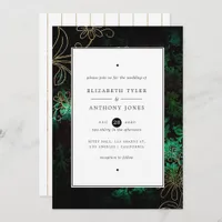 Vintage Floral Damask Invitation