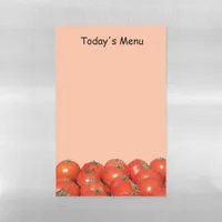 Dry Erase Sheet - Today's Menu – Tomatoes