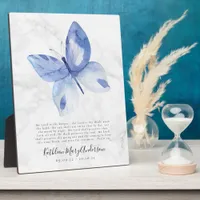 Butterfly Memorial Prayer Tribute Plaque