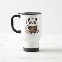 Cute Panda Barista Travel Mug
