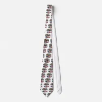 Indiana USA Flag & State Photo Text Tie