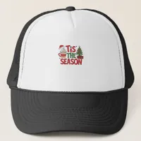 Tis The Season Holiday Cheer Christmas  Trucker Hat
