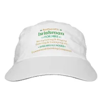 Authentic Irishman For Hire Funny Headsweats Hat