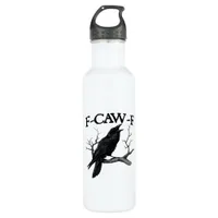 F-Caw-F Classic Vintage Graphic Stainless Steel Water Bottle