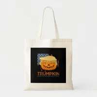 Trumpkin Halloween Funny Design Tote Bag
