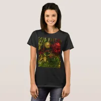 Oh Christmas Tree Red & Gold Ornaments Women's T-Shirt