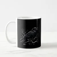 Crow, F-Caw-F Funny Bird Minimal Clean Coffee Mug