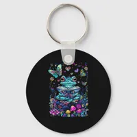 Frog Aesthetic Cottagecore Goblincore Reading Keychain