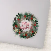 Luxurious Christmas wreath  Sticker