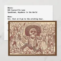 Skull from Oaxaca, La Calavera Oaxaqueña Invitation