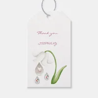 Baby girl droplets design  gift tags