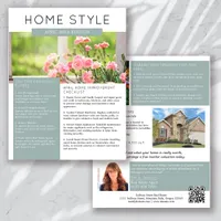 Real Estate April Newsletter Promotional Farming Flyer