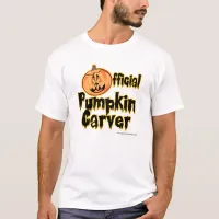 Official Pumpkin Carver Halloween Slogan T-Shirt