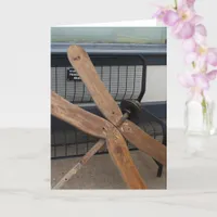 Weird Dragonfly Yard Art All Occasions Card