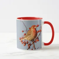 House Finch with Hawthorn Berries Mug