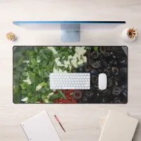 Colorful chopped Food Desk Mat