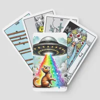 Ginger Kitty and UFO Tarot Cards