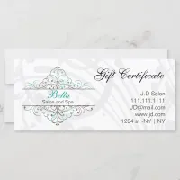 Aqua Flourish Personalized Business Stationery