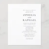 PAPER QR Code Black White Bohemian Wedding Invite