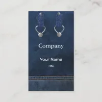 denim overalls Business Cards