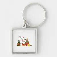 Its The Season Again Christmas Gnome Keychain