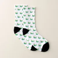 Cute Whale with Santa Hat Socks