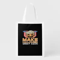 Trumpkin Halloween Vintage Political Funny Grocery Bag