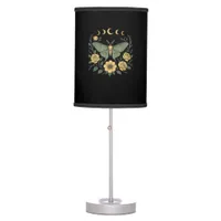 Flowers Goblincore Moth And Butterfly Cottagecore  Table Lamp