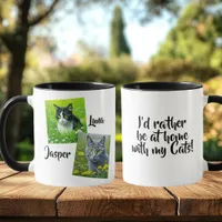 I'd Rather be at Home with my Cats Mug