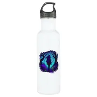 Fey Gothic Emo Goblincore Aesthetic  Forest Graphi Stainless Steel Water Bottle