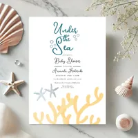 Under the Sea Ocean themed Baby Shower Invitation