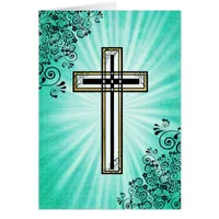 Religious Cross Easter Quote Card