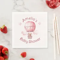 Sweet Little Girl on the Way Baby Shower Napkins