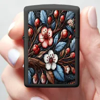 Serene Cherry Blossom Scene Zippo Lighter