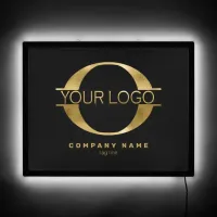 Logo Gold Foil/Bk ID810 LED Sign