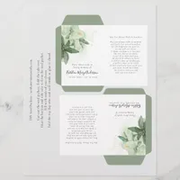 Greenery Memorial Seed Packet DIY Template