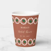 Mexican Boho Barro Bridal Shower Paper Cups