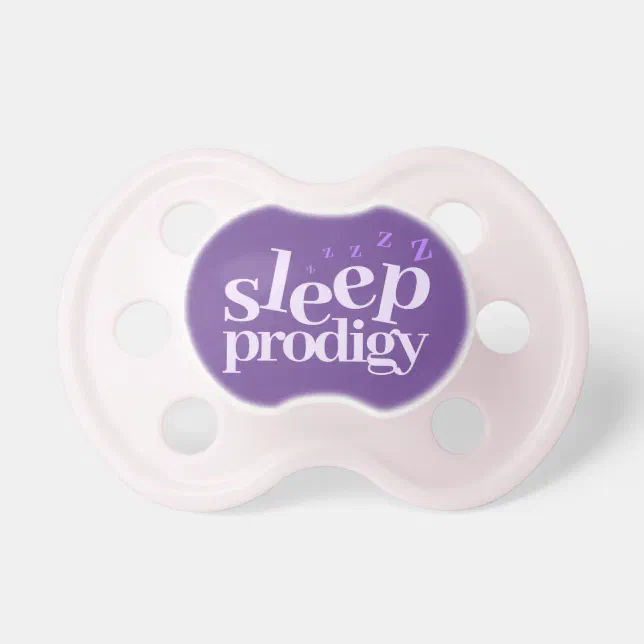 Cute Sleep Prodigy Word Art Pacifier