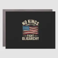 No Kings In America Since 1776  Oligarchy Patrioti Car Magnet