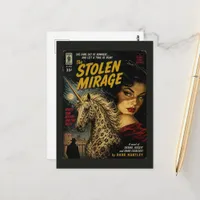 The Stolen Mirage Unicorn Mystery Book Cover Postcard