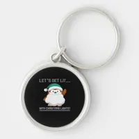 Let's Get Lit… With Christmas Lights! Christmas Cl Keychain