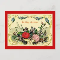 Vintage Birthday Greeting Card