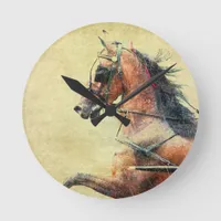 Hackney Pony Round Clock
