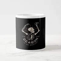 Tis The Season To Spooky Halloween Skeleton Vintag Giant Coffee Mug
