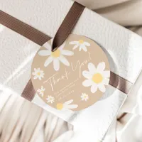 Boho Daisy Flower Favor Tags