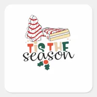 This Is The Season Christmas Square Sticker
