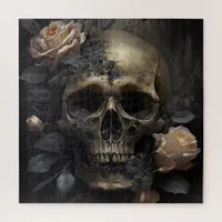 Skull and Roses Jigsaw Puzzle