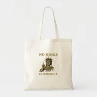No Kings In America Statue Of  No Kings Day Protes Tote Bag
